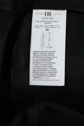 Pantalon droit Pinko Noir en Viscose