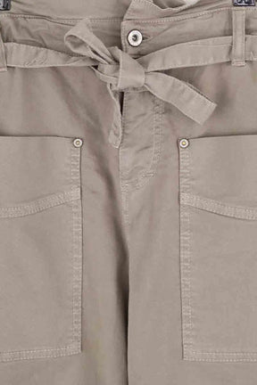 Pantalon droit Please Kaki en Coton