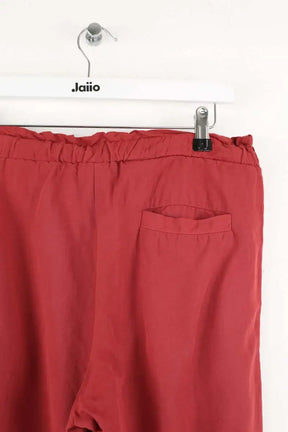 Pantalon droit Pomandère Rouge en Viscose