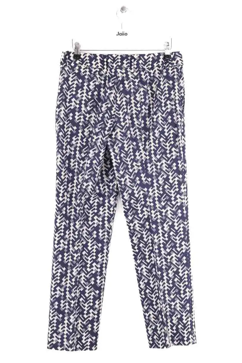 Pantalon droit Prada Bleu en Laine