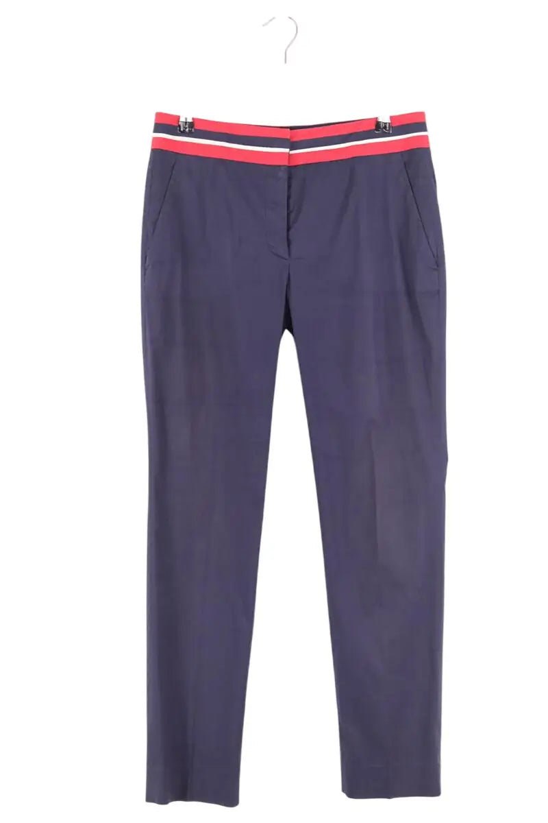 Pantalon droit Prada Bleu en Synthétique, taille M - Seconde Main