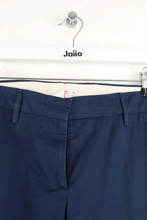 Pantalon droit Prada Marine en Coton