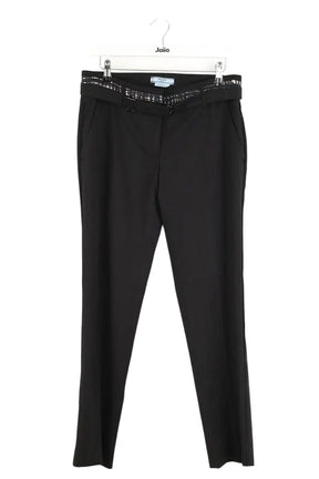 Pantalon droit Prada Noir en Laine, taille S - Seconde Main