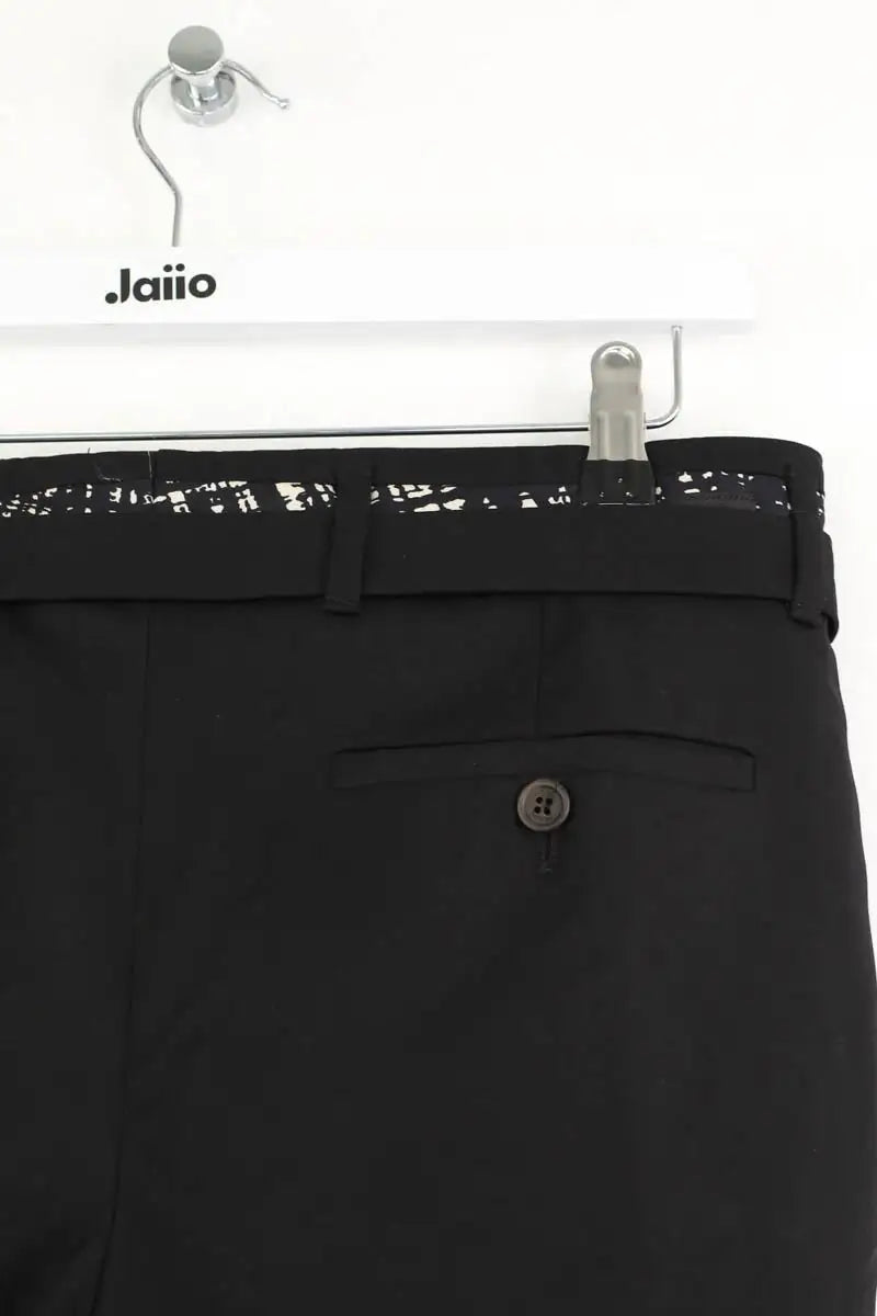 Pantalon droit Prada Noir en Laine
