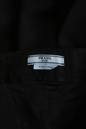 Pantalon droit Prada Noir en Laine