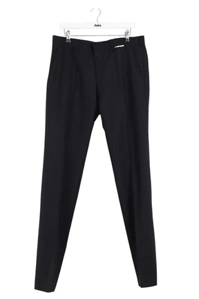 Pantalon droit Prada Noir en Laine, taille XL - Seconde Main