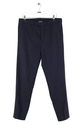 Pantalon droit Raf Simons Marine en Coton, taille L - Seconde Main