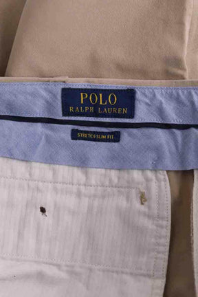 Pantalon droit Ralph Lauren Beige en Coton