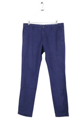 Pantalon droit Ralph Lauren Bleu en Coton, taille M - Seconde Main