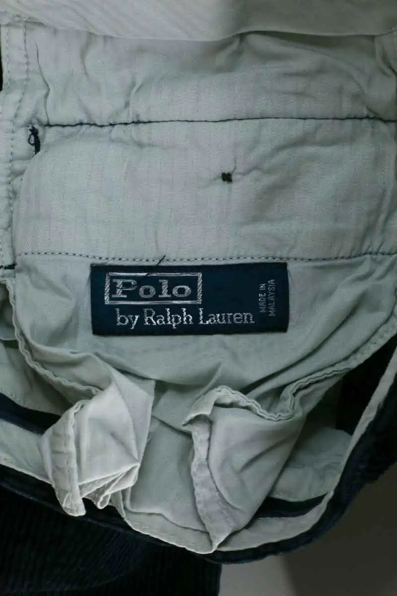 Pantalon droit Ralph Lauren Bleu en Coton