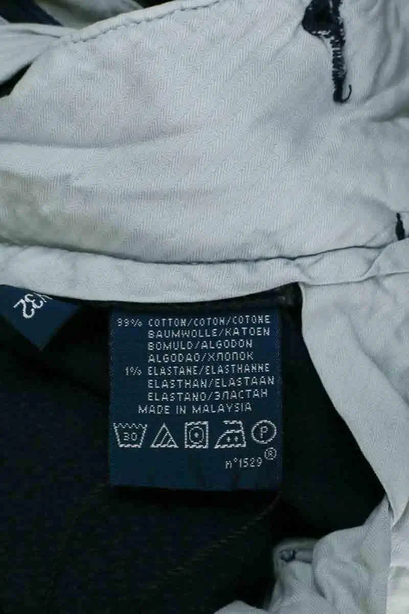 Pantalon droit Ralph Lauren Bleu en Coton