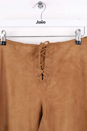 Pantalon droit Ralph Lauren Camel en Daim