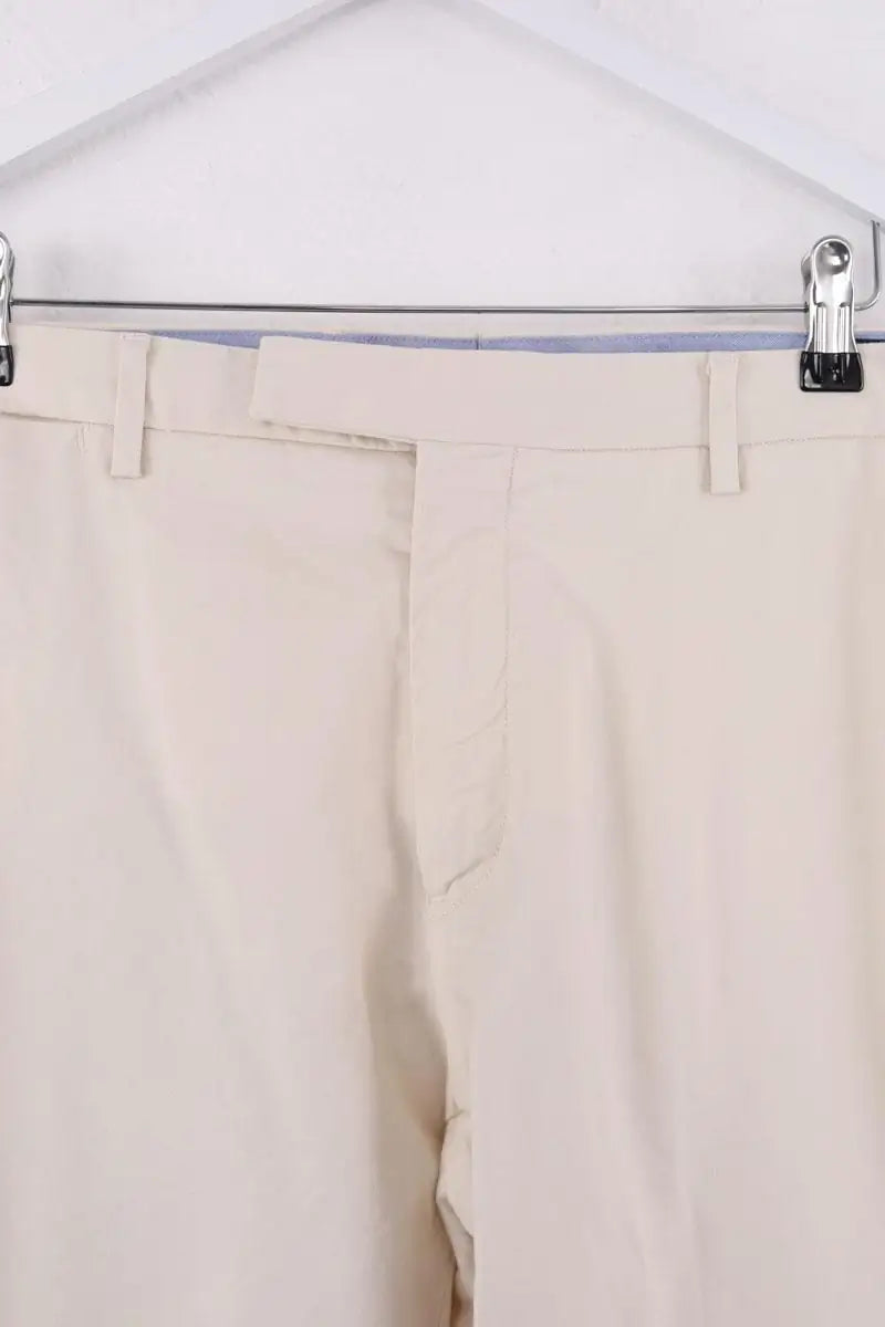Pantalon droit Ralph Lauren Ecru en Coton
