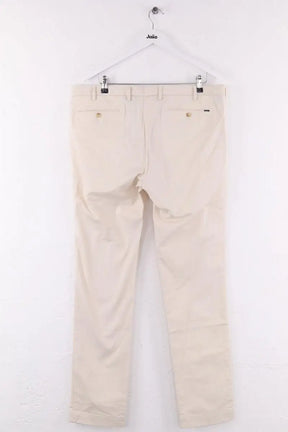 Pantalon droit Ralph Lauren Ecru en Coton