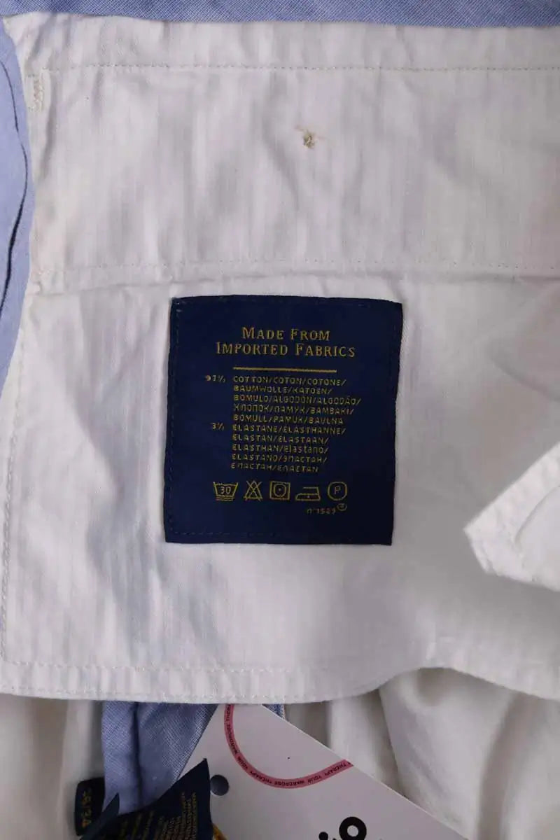 Pantalon droit Ralph Lauren Ecru en Coton
