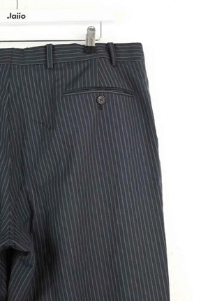 Pantalon droit Ralph Lauren Gris en Laine