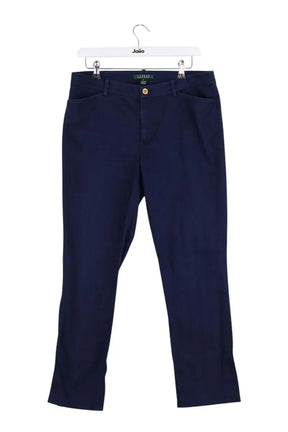 Pantalon droit Ralph Lauren Marine en Coton, taille L - Seconde Main