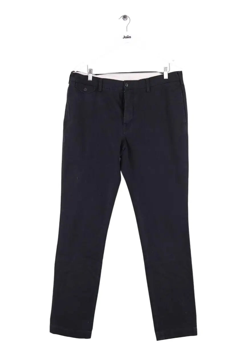 Pantalon droit Ralph Lauren Noir en Coton, taille M - Seconde Main