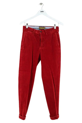 Pantalon droit Ralph Lauren Rouge en Coton, taille S - Seconde Main