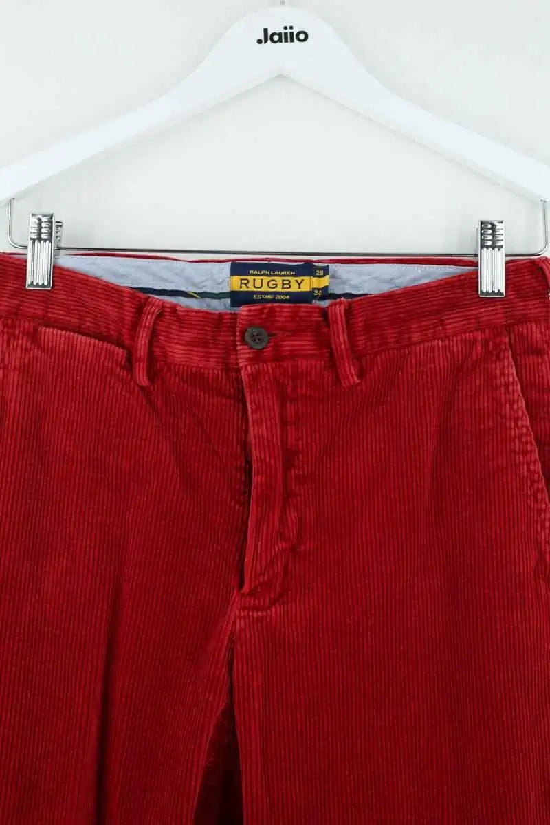 Pantalon droit Ralph Lauren Rouge en Coton
