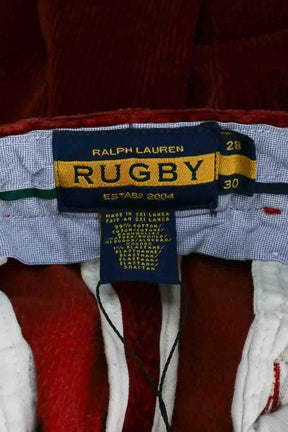 Pantalon droit Ralph Lauren Rouge en Coton