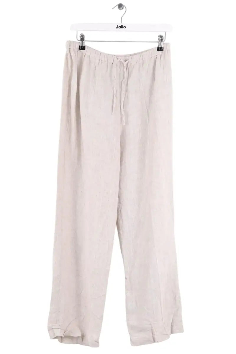 Pantalon droit Reformation Beige en Lin, taille M - Seconde Main