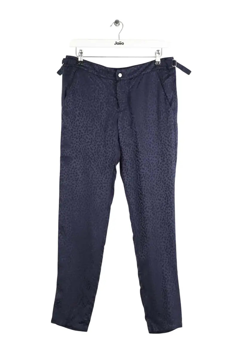 Pantalon droit Roseanna Bleu en Soie, taille M - Seconde Main