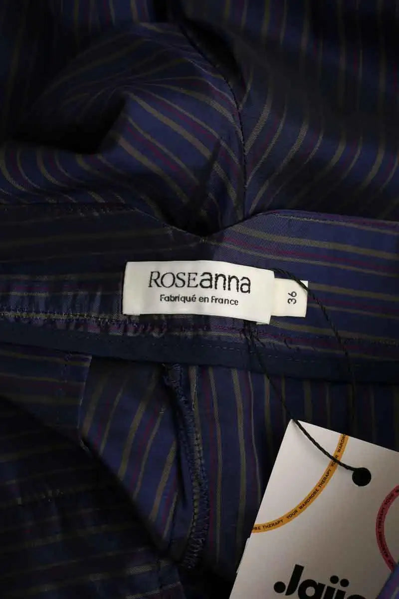 Pantalon droit Roseanna Bleu en Synthétique