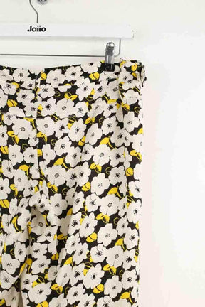 Pantalon droit Roseanna Jaune en Soie