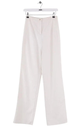 Pantalon droit Saaj Blanc en Coton, taille S - Seconde Main