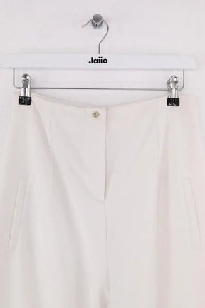Pantalon droit Saaj Blanc en Coton