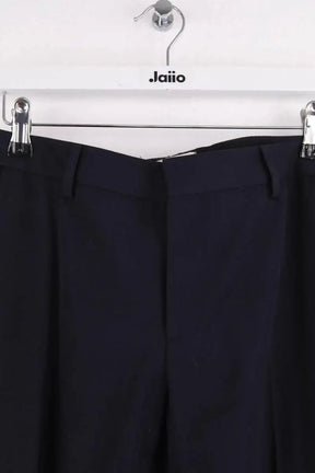 Pantalon droit Saint Laurent Marine en Laine