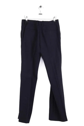 Pantalon droit Saint Laurent Marine en Laine
