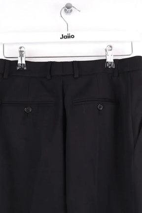 Pantalon droit Saint Laurent Noir en Laine