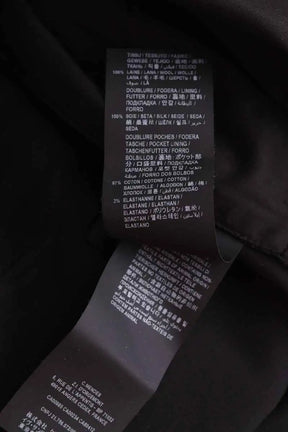 Pantalon droit Saint Laurent Noir en Laine