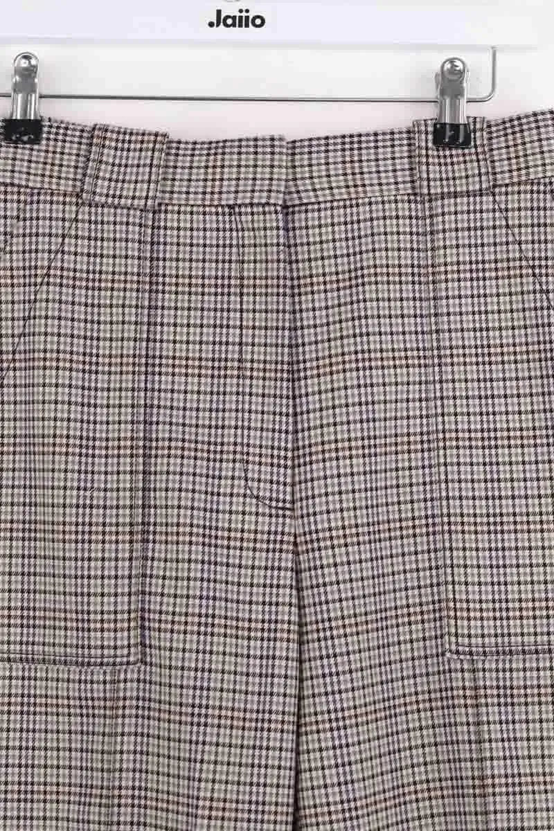 Pantalon droit Sandro Beige en Synthétique