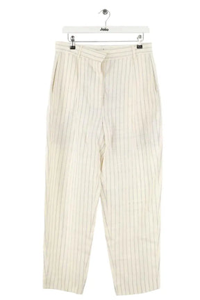 Pantalon droit Sandro Blanc en Viscose, taille XL - Seconde Main