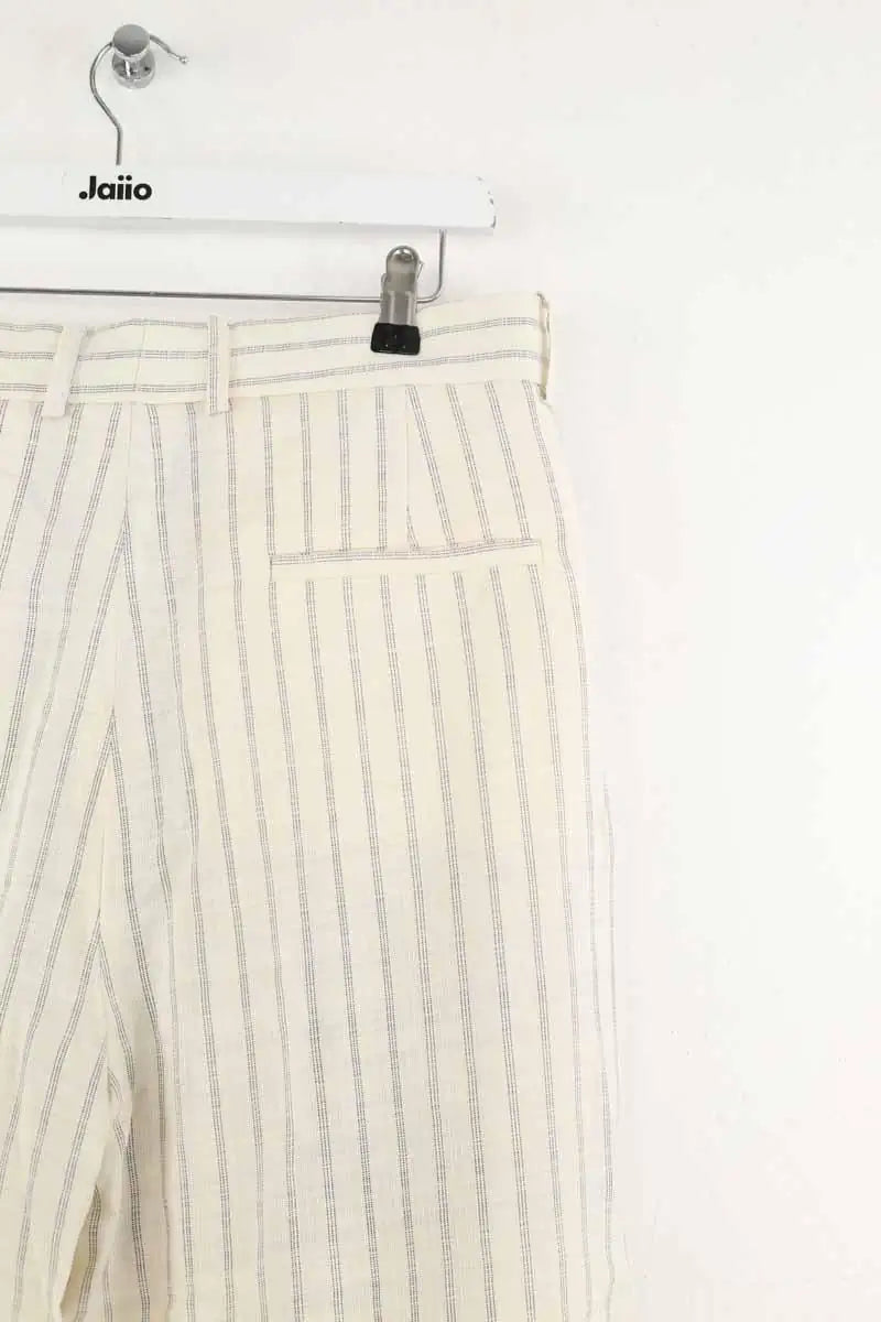 Pantalon droit Sandro Blanc en Viscose