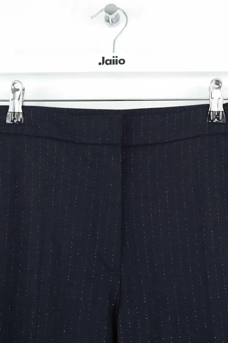 Pantalon droit Sandro Bleu en Polyester