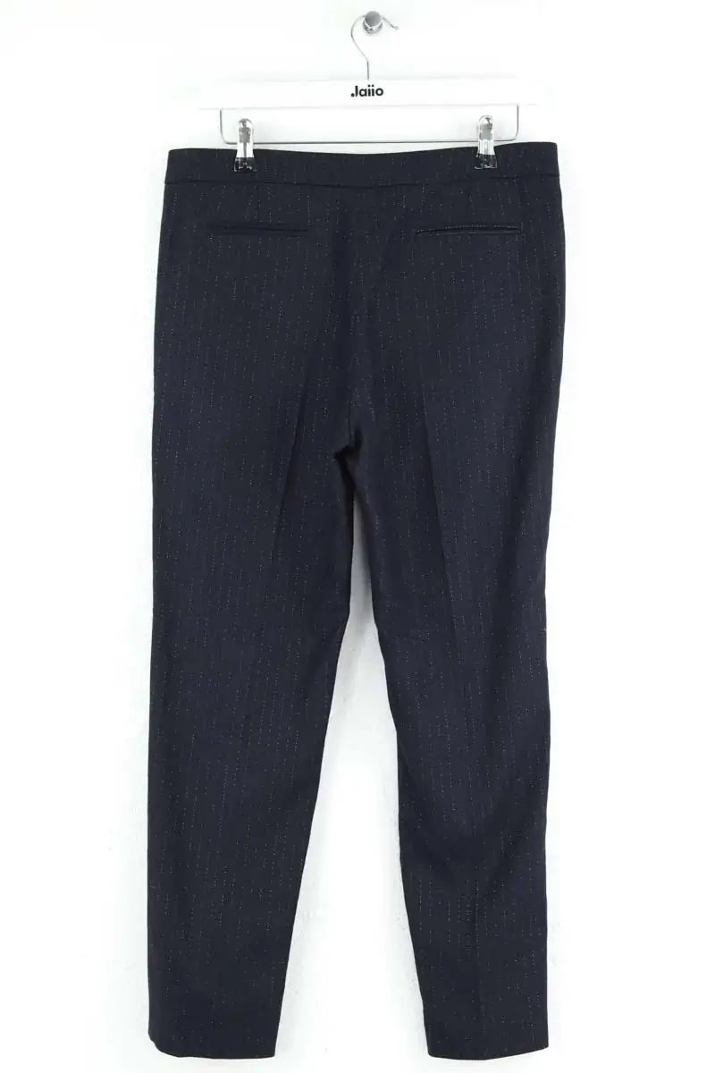 Pantalon droit Sandro Bleu en Polyester