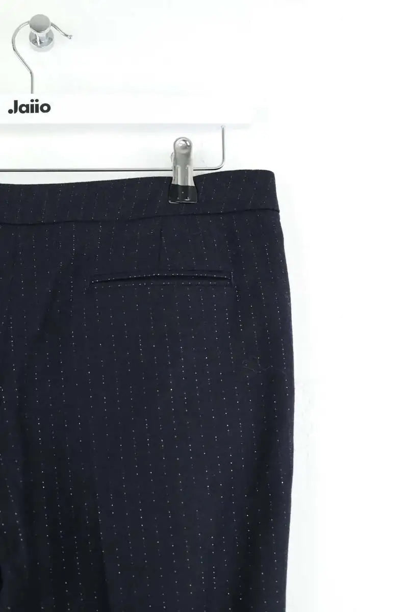 Pantalon droit Sandro Bleu en Polyester