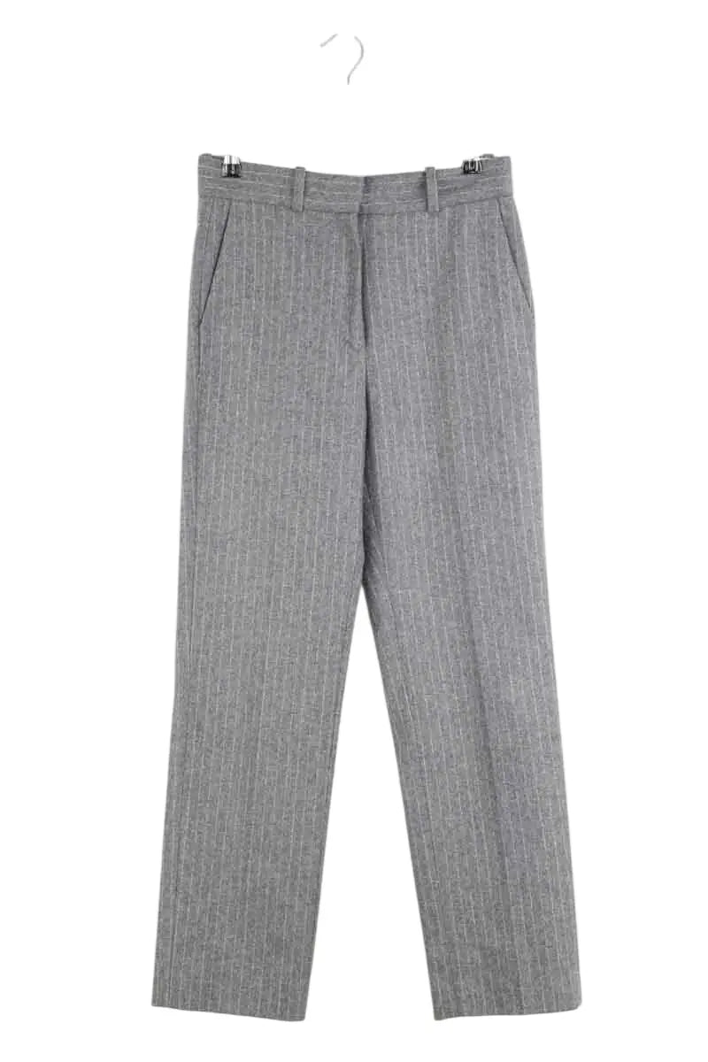 Pantalon droit Sandro Gris en Coton, taille S - Seconde Main