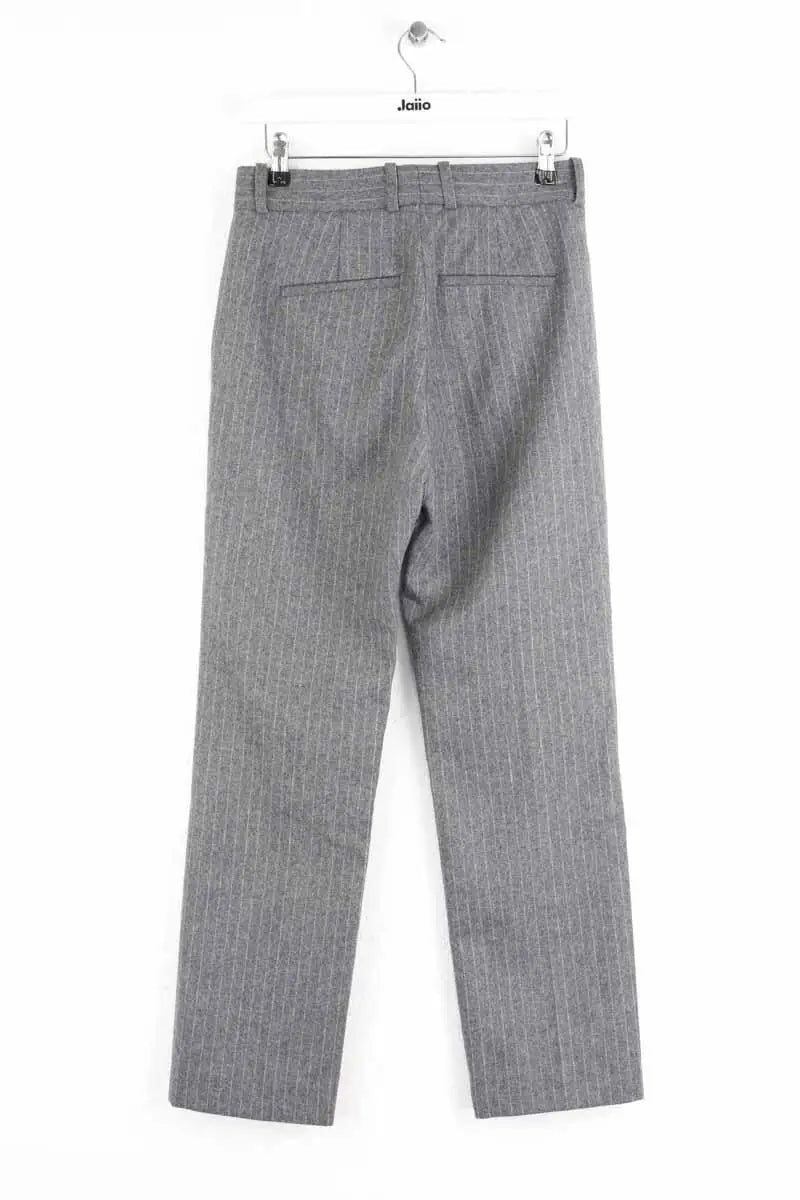Pantalon droit Sandro Gris en Coton