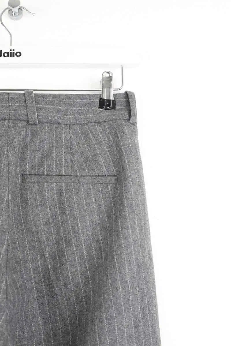 Pantalon droit Sandro Gris en Coton
