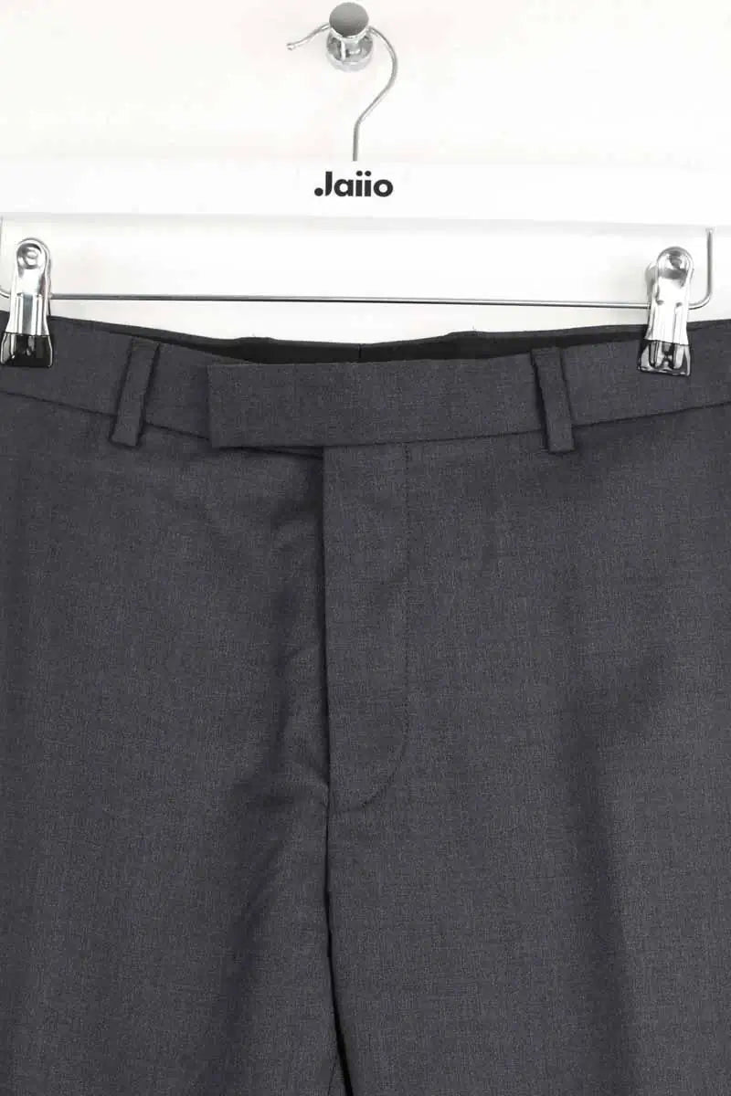 Pantalon droit Sandro Gris en Polyester