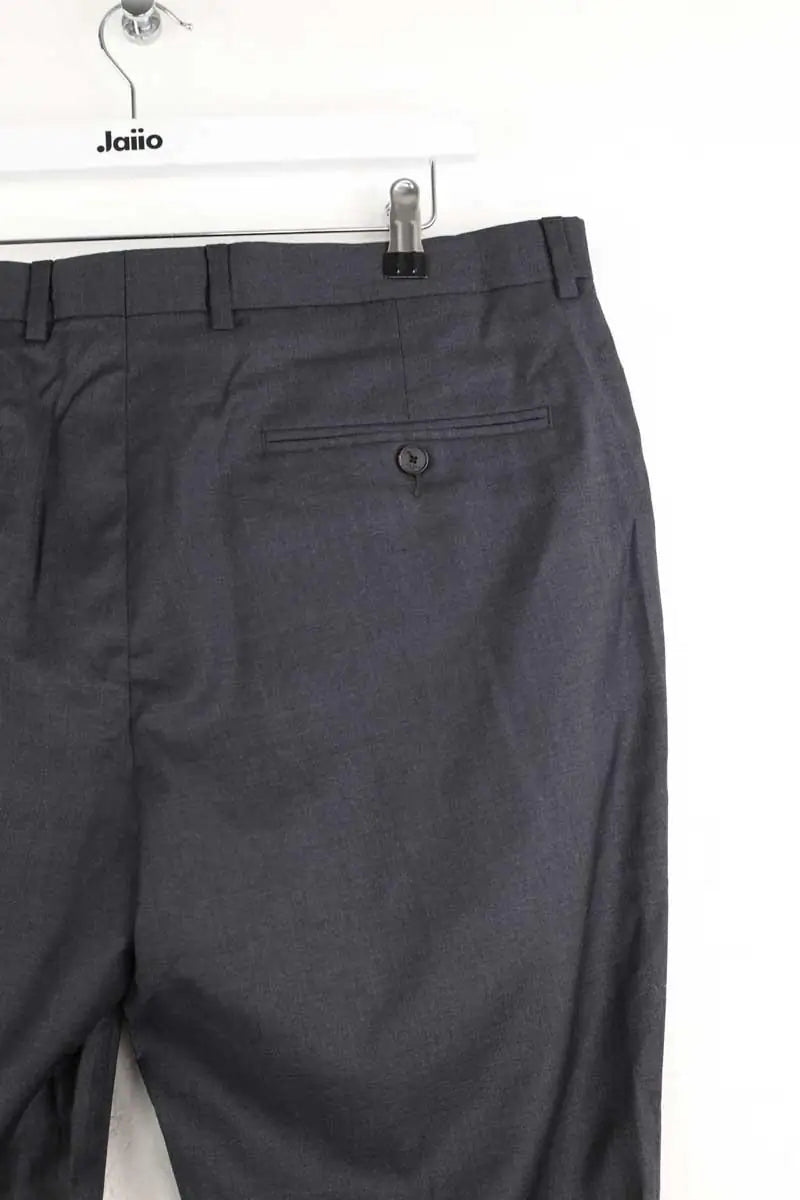 Pantalon droit Sandro Gris en Polyester