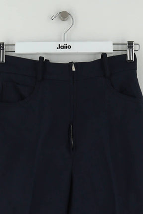 Pantalon droit Sandro Marine en Coton