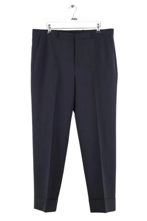 Pantalon droit Sandro Marine en Laine, taille L - Seconde Main