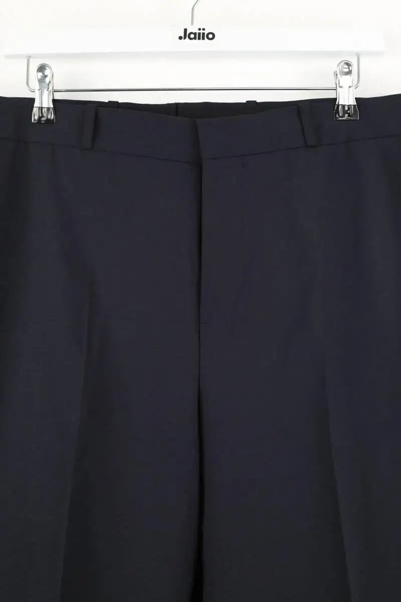 Pantalon droit Sandro Marine en Laine