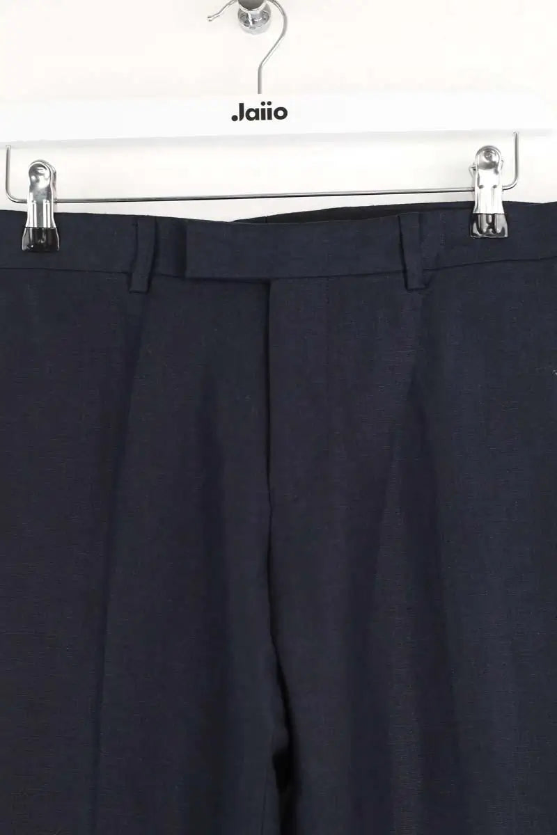 Pantalon droit Sandro Marine en Laine